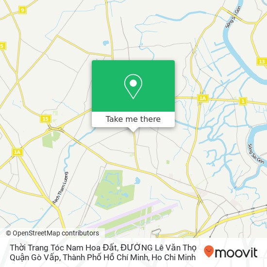 Thời Trang Tóc Nam Hoa Đất, ĐƯỜNG Lê Văn Thọ Quận Gò Vấp, Thành Phố Hồ Chí Minh map