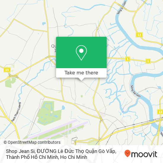 Shop Jean Si, ĐƯỜNG Lê Đức Thọ Quận Gò Vấp, Thành Phố Hồ Chí Minh map