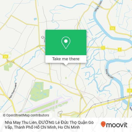 Nhà May Thu Liên, ĐƯỜNG Lê Đức Thọ Quận Gò Vấp, Thành Phố Hồ Chí Minh map