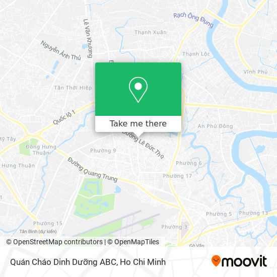 How to get to Quán Cháo Dinh Dưỡng ABC in Gò Vấp by Bus