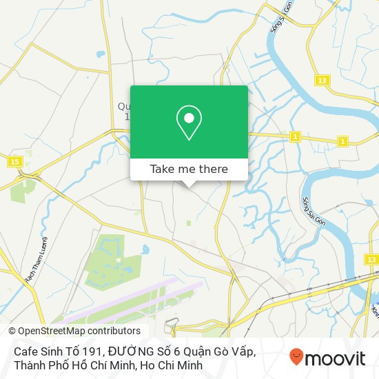 Cafe Sinh Tố 191, ĐƯỜNG Số 6 Quận Gò Vấp, Thành Phố Hồ Chí Minh map