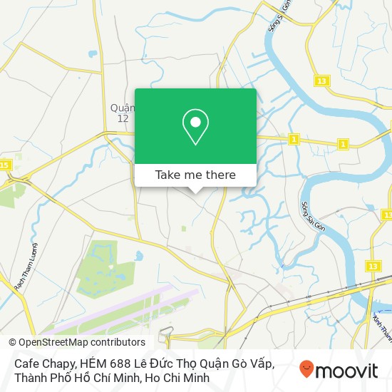 Cafe Chapy, HẺM 688 Lê Đức Thọ Quận Gò Vấp, Thành Phố Hồ Chí Minh map