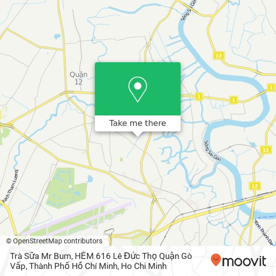 Trà Sữa Mr Bum, HẺM 616 Lê Đức Thọ Quận Gò Vấp, Thành Phố Hồ Chí Minh map