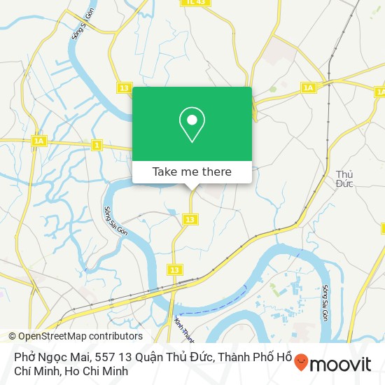 Phở Ngọc Mai, 557 13 Quận Thủ Đức, Thành Phố Hồ Chí Minh map