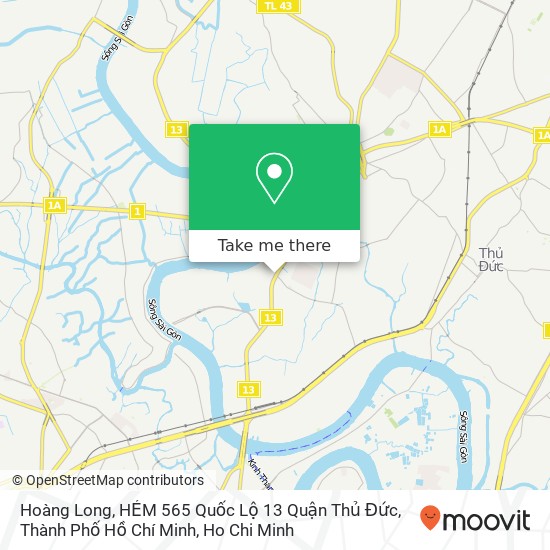 Hoàng Long, HẺM 565 Quốc Lộ 13 Quận Thủ Đức, Thành Phố Hồ Chí Minh map