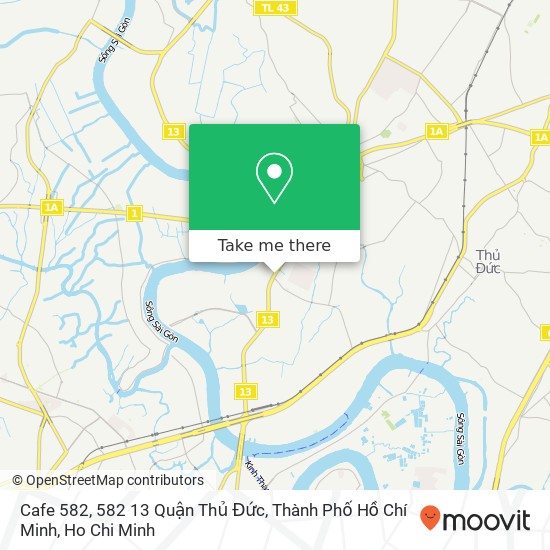 Cafe 582, 582 13 Quận Thủ Đức, Thành Phố Hồ Chí Minh map