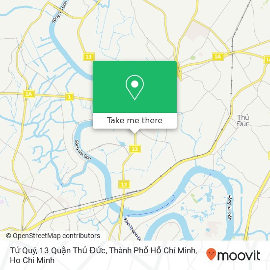 Tứ Quý, 13 Quận Thủ Đức, Thành Phố Hồ Chí Minh map