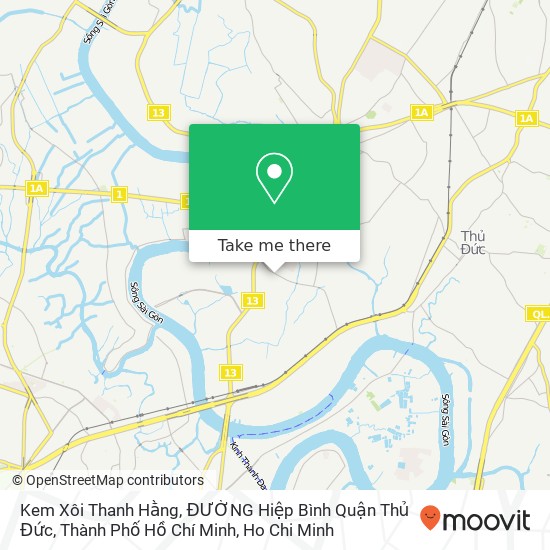 Kem Xôi Thanh Hằng, ĐƯỜNG Hiệp Bình Quận Thủ Đức, Thành Phố Hồ Chí Minh map