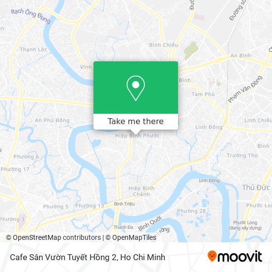 Cafe Sân Vườn Tuyết Hồng 2 map