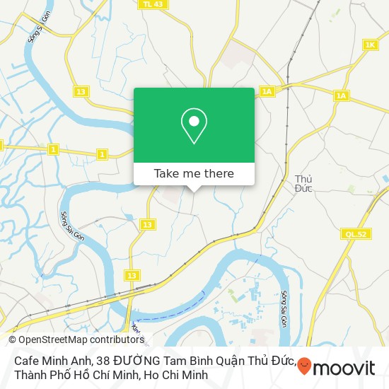 Cafe Minh Anh, 38 ĐƯỜNG Tam Bình Quận Thủ Đức, Thành Phố Hồ Chí Minh map
