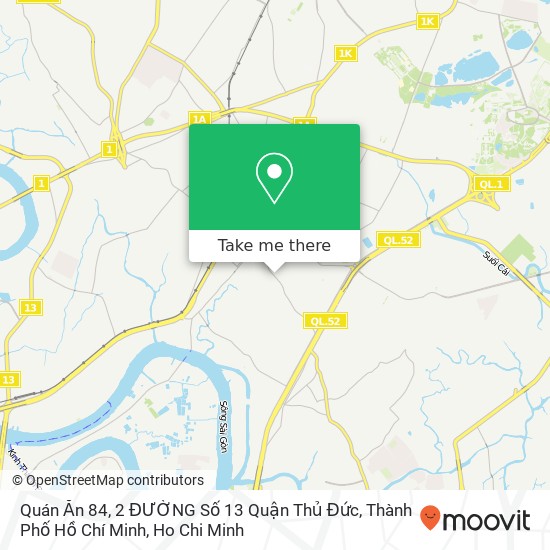 Quán Ăn 84, 2 ĐƯỜNG Số 13 Quận Thủ Đức, Thành Phố Hồ Chí Minh map