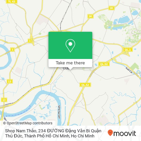 Shop Nam Thảo, 234 ĐƯỜNG Đặng Văn Bi Quận Thủ Đức, Thành Phố Hồ Chí Minh map