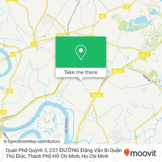 Quán Phở Quỳnh 3, 237 ĐƯỜNG Đặng Văn Bi Quận Thủ Đức, Thành Phố Hồ Chí Minh map