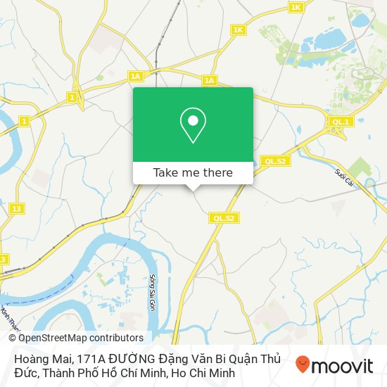 Hoàng Mai, 171A ĐƯỜNG Đặng Văn Bi Quận Thủ Đức, Thành Phố Hồ Chí Minh map