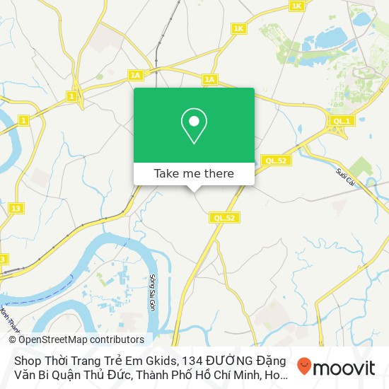 Shop Thời Trang Trẻ Em Gkids, 134 ĐƯỜNG Đặng Văn Bi Quận Thủ Đức, Thành Phố Hồ Chí Minh map