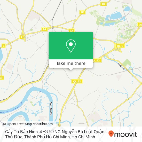 Cầy Tơ Bắc Ninh, 4 ĐƯỜNG Nguyễn Bá Luật Quận Thủ Đức, Thành Phố Hồ Chí Minh map