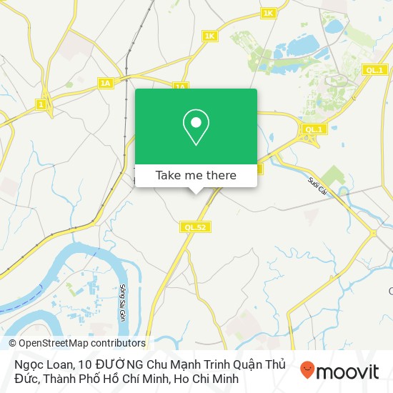 Ngọc Loan, 10 ĐƯỜNG Chu Mạnh Trinh Quận Thủ Đức, Thành Phố Hồ Chí Minh map