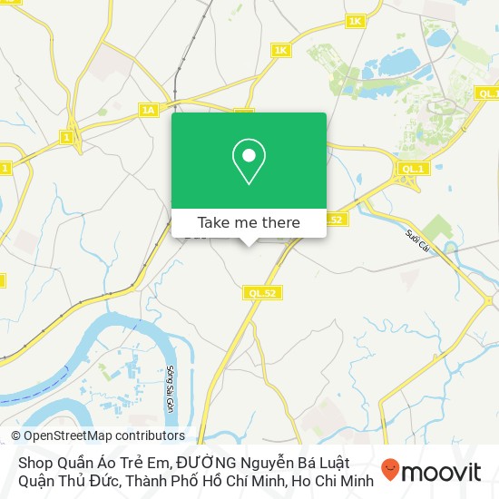 Shop Quần Áo Trẻ Em, ĐƯỜNG Nguyễn Bá Luật Quận Thủ Đức, Thành Phố Hồ Chí Minh map
