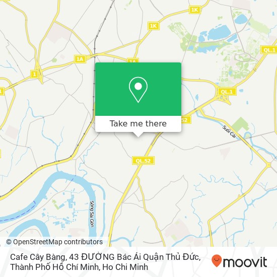 Cafe Cây Bàng, 43 ĐƯỜNG Bác Ái Quận Thủ Đức, Thành Phố Hồ Chí Minh map