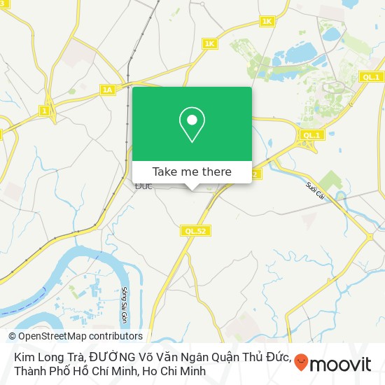 Kim Long Trà, ĐƯỜNG Võ Văn Ngân Quận Thủ Đức, Thành Phố Hồ Chí Minh map