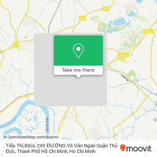 Tiếp Thị Biti's, 290 ĐƯỜNG Võ Văn Ngân Quận Thủ Đức, Thành Phố Hồ Chí Minh map