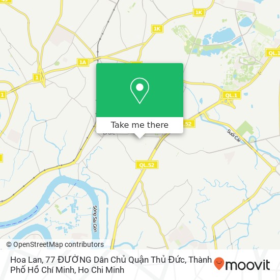 Hoa Lan, 77 ĐƯỜNG Dân Chủ Quận Thủ Đức, Thành Phố Hồ Chí Minh map