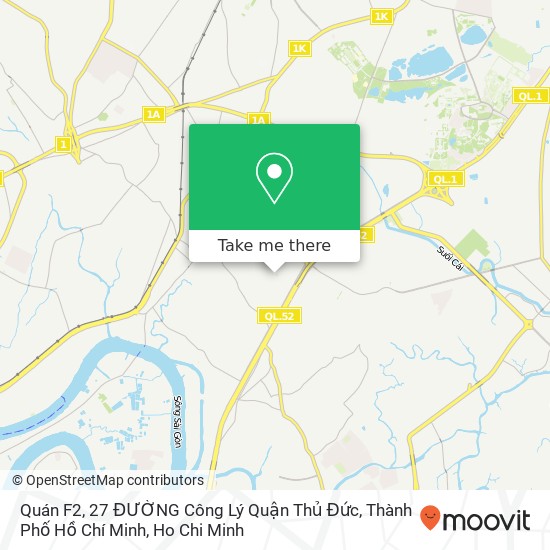 Quán F2, 27 ĐƯỜNG Công Lý Quận Thủ Đức, Thành Phố Hồ Chí Minh map