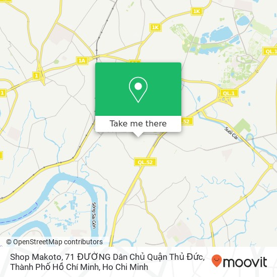 Shop Makoto, 71 ĐƯỜNG Dân Chủ Quận Thủ Đức, Thành Phố Hồ Chí Minh map