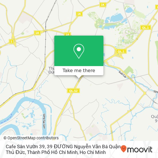 Cafe Sân Vườn 39, 39 ĐƯỜNG Nguyễn Văn Bá Quận Thủ Đức, Thành Phố Hồ Chí Minh map