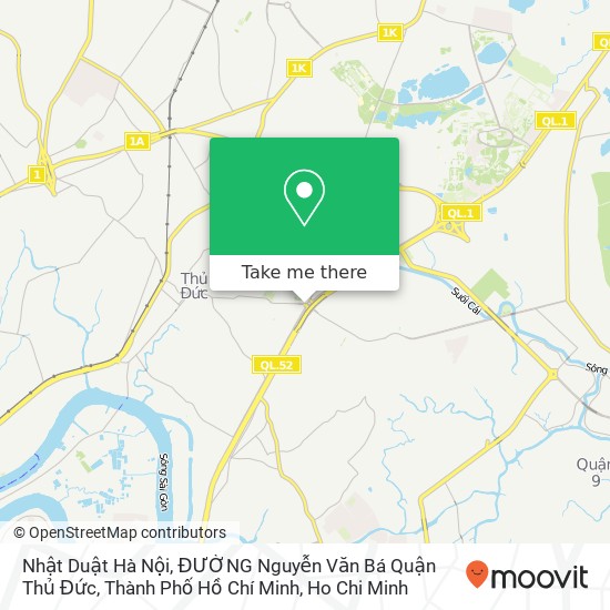 Nhật Duật Hà Nội, ĐƯỜNG Nguyễn Văn Bá Quận Thủ Đức, Thành Phố Hồ Chí Minh map