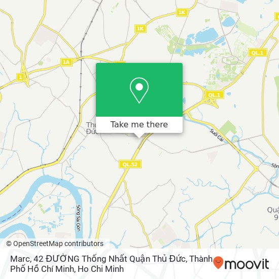 Marc, 42 ĐƯỜNG Thống Nhất Quận Thủ Đức, Thành Phố Hồ Chí Minh map