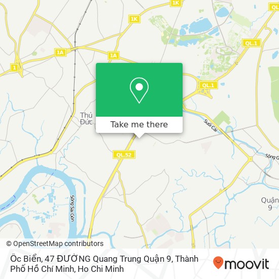 Ốc Biển, 47 ĐƯỜNG Quang Trung Quận 9, Thành Phố Hồ Chí Minh map