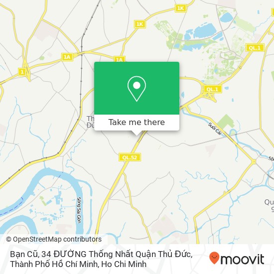 Bạn Cũ, 34 ĐƯỜNG Thống Nhất Quận Thủ Đức, Thành Phố Hồ Chí Minh map