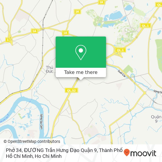 Phở 34, ĐƯỜNG Trần Hưng Đạo Quận 9, Thành Phố Hồ Chí Minh map