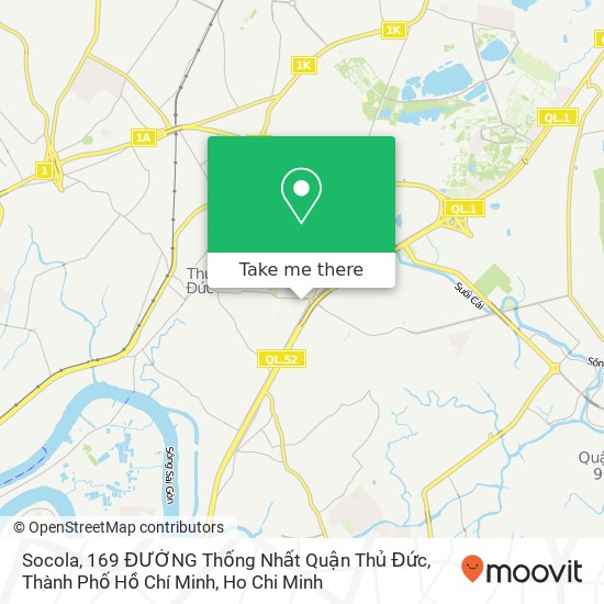 Socola, 169 ĐƯỜNG Thống Nhất Quận Thủ Đức, Thành Phố Hồ Chí Minh map