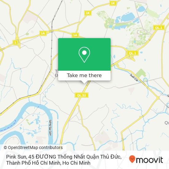 Pink Sun, 45 ĐƯỜNG Thống Nhất Quận Thủ Đức, Thành Phố Hồ Chí Minh map