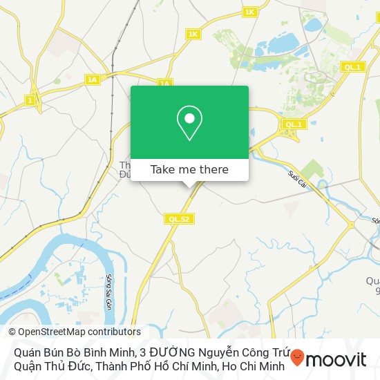Quán Bún Bò Bình Minh, 3 ĐƯỜNG Nguyễn Công Trứ Quận Thủ Đức, Thành Phố Hồ Chí Minh map