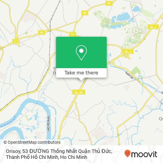 Orisoy, 53 ĐƯỜNG Thống Nhất Quận Thủ Đức, Thành Phố Hồ Chí Minh map