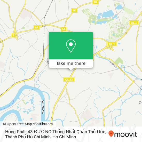 Hồng Phát, 43 ĐƯỜNG Thống Nhất Quận Thủ Đức, Thành Phố Hồ Chí Minh map