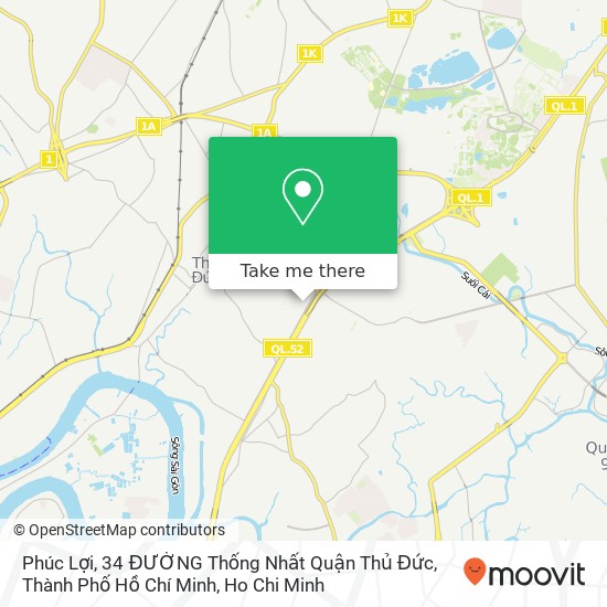 Phúc Lợi, 34 ĐƯỜNG Thống Nhất Quận Thủ Đức, Thành Phố Hồ Chí Minh map