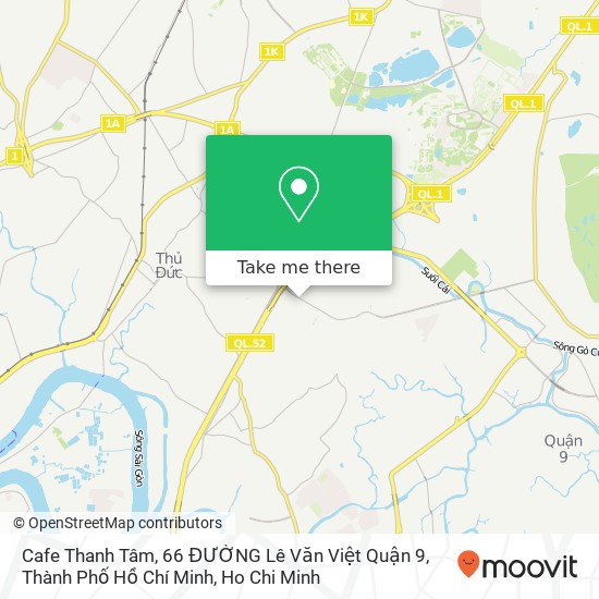 Cafe Thanh Tâm, 66 ĐƯỜNG Lê Văn Việt Quận 9, Thành Phố Hồ Chí Minh map