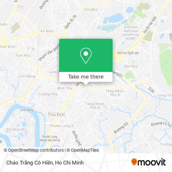 Cháo Trắng Cô Hiền map