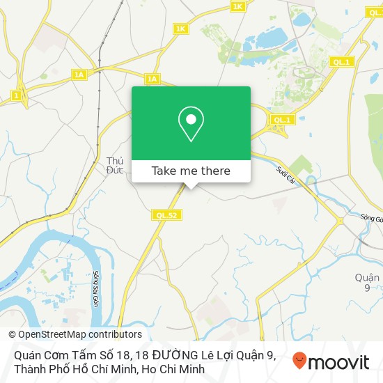 Quán Cơm Tấm Số 18, 18 ĐƯỜNG Lê Lợi Quận 9, Thành Phố Hồ Chí Minh map