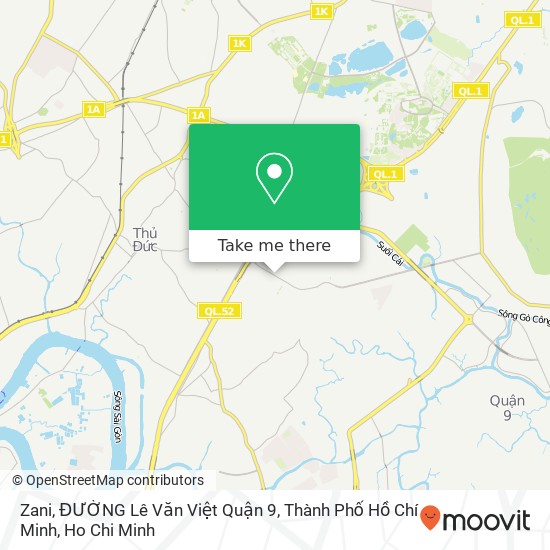 Zani, ĐƯỜNG Lê Văn Việt Quận 9, Thành Phố Hồ Chí Minh map