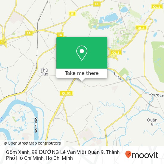 Gốm Xanh, 99 ĐƯỜNG Lê Văn Việt Quận 9, Thành Phố Hồ Chí Minh map
