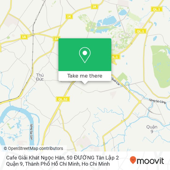 Cafe Giải Khát Ngọc Hân, 50 ĐƯỜNG Tân Lập 2 Quận 9, Thành Phố Hồ Chí Minh map
