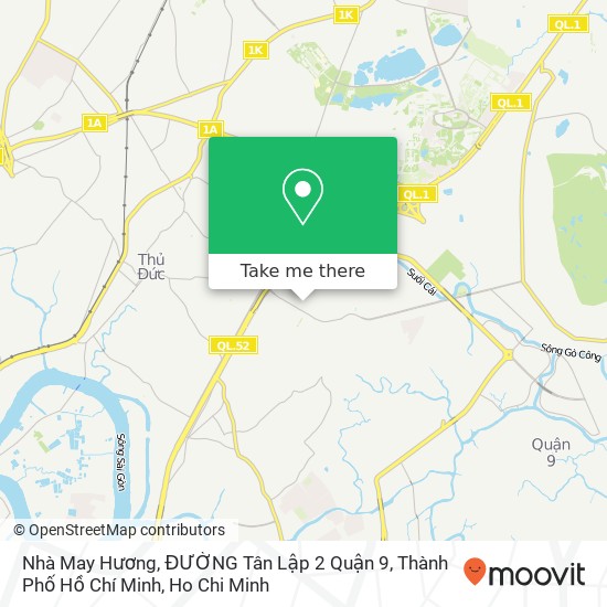 Nhà May Hương, ĐƯỜNG Tân Lập 2 Quận 9, Thành Phố Hồ Chí Minh map
