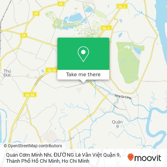 Quán Cơm Minh Nhí, ĐƯỜNG Lê Văn Việt Quận 9, Thành Phố Hồ Chí Minh map