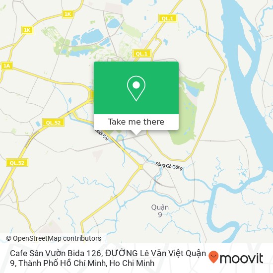 Cafe Sân Vườn Bida 126, ĐƯỜNG Lê Văn Việt Quận 9, Thành Phố Hồ Chí Minh map