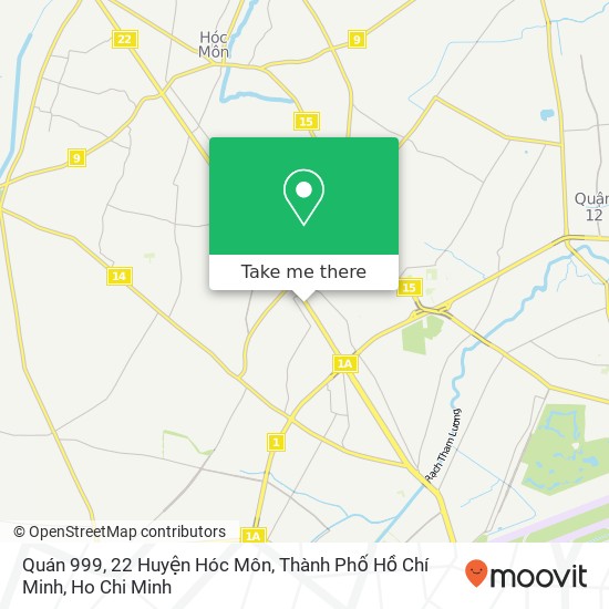 Quán 999, 22 Huyện Hóc Môn, Thành Phố Hồ Chí Minh map